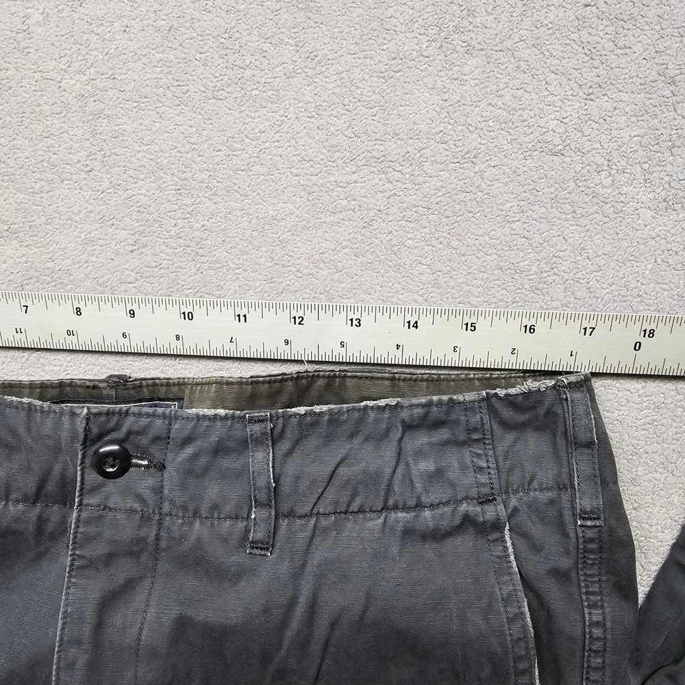 Abercrombie & Fitch Cargo Pants Mens Size 33x32 Gray Athletic Slim Fit Ankle Zip